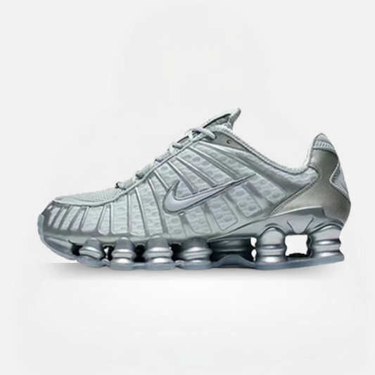 NIKE SHOX TL LIGHT BONE METALLIC SILVER COOL GREY