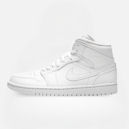 AIR JORDAN 1 MID "TRIPLE WHITE"